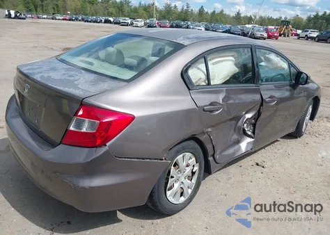 2012 Honda Civic Lx z USA, uszkodzony, nr VIN 2HGFB2F59CH561639
